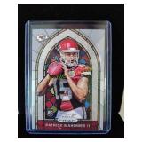 Patrick mahomes stained glass rookie reprint