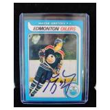 Wayne Gretzky rookie reprint with facsimile Auto