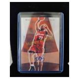 LeBron James rookie reprint with facsimile Auto
