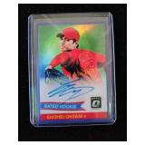 Shohei Ohtani rated rookie reprint with facsimile