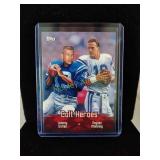 Peyton Manning Johnny Unitas Topps