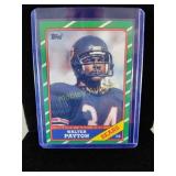 Vintage Walter Payton Topps card