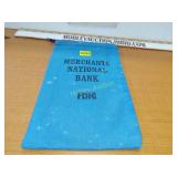 Vintage merchant national Bank money bag