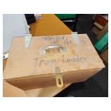 Trap load box and hats