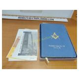 Freemason Lodge holy Bible and paperwork