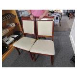 Two wooden chairs