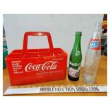 Coca-Cola crate and some bottles
