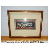 Coca-Cola framed artwork