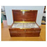 1940s-50sTiffany & Co mahogany cigarette box with