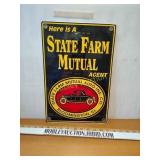 Double-sided State farm mutual insurance sign