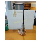 Industrial made lamp from a drill head