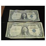 2 silver certificate $1 bills