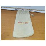 Vintage Bank of Italy money bag