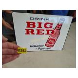 Big red flange sign double-sided