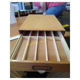 Wooden coin boxes