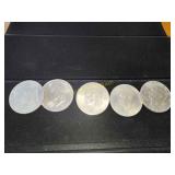 Five Eisenhower dollars some bicentennial