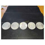 Five Eisenhower dollars some bicentennial