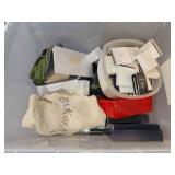 Tote of coin supplies