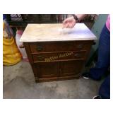 MARBLE TOP DRESSER