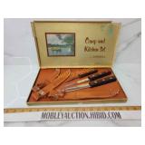 Vintage Goodell camp knife set