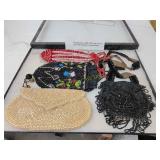 Beaded purses 1880s to 1920s one the top is 1960s