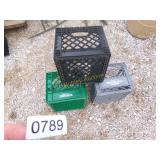 3 MILK CRATES