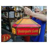 Hudepohl gold beer lamp works plastic