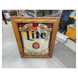 29'x22' wide Miller light bar mirror NO SHIPPING