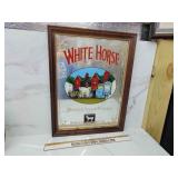 White Horse whiskey bar mirror NO SHIPPING large