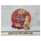 Cardstock cream top bottles advertising
