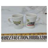 Two waffle House heavy coffee cups