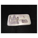 5 troy ounce silver bar
