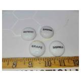 Antique porcelain soda fountain toppers
