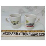 Two waffle House heavy coffee cups