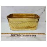 Large brass tub