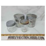Old canning tins/jars
