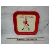 Johnnie Walker red metal tray whiskey