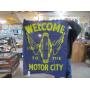 RARE 1930s MOTOR CITY BANNER