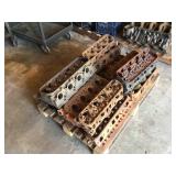 Pallet of Various Cylinder Heads
