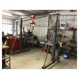 1 Ton Heavy Duty Telescoping Gantry Crane w/CM 1/2