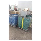2 Soft Sided Bins on Casters 2 Soft Sided Bins on Casters