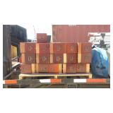Pallet of Wood Boxes Pallet of Wood Boxes