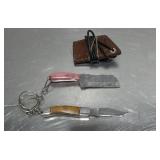 Damascus Knife Keychains