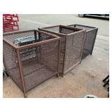 3 Steel Bins