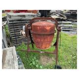 Vintage Cast Iron Concrete Mixer