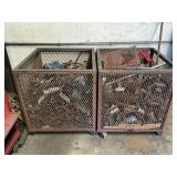 Steel Crates w/ Scrap Metal