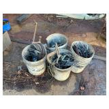 Bucket Lot of Industrial Clamps & Hardware