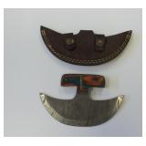 Damascus Steel Ulu Knife