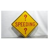 Speeding Road Sign