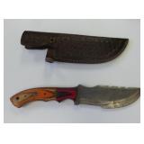 Damascus Steel Fixed Blade Knife